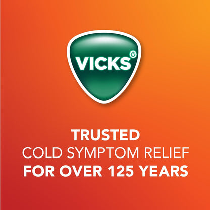 Vicks DayQuil 熱敷感冒、流感和鼻塞藥，白天使用，不引起困倦，緩解發燒和頭痛、咽喉痛、鼻塞、咳嗽，多效合一，蜂蜜檸檬味，8 包粉劑