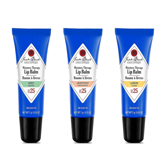 傑克布萊克保濕唇膏 SPF 25，7 克，薄荷、葡萄柚、檸檬（3 件裝）