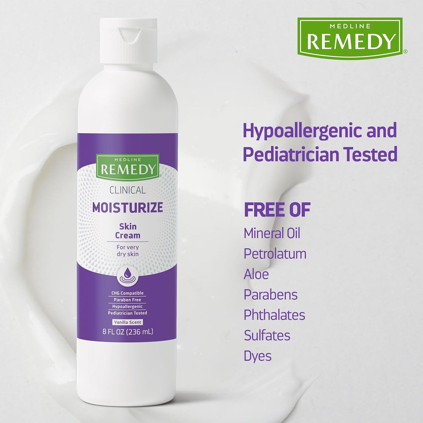 Medline MSC092408 Remedy Phytoplex 滋养护肤霜，8 盎司，白色（24 瓶装）