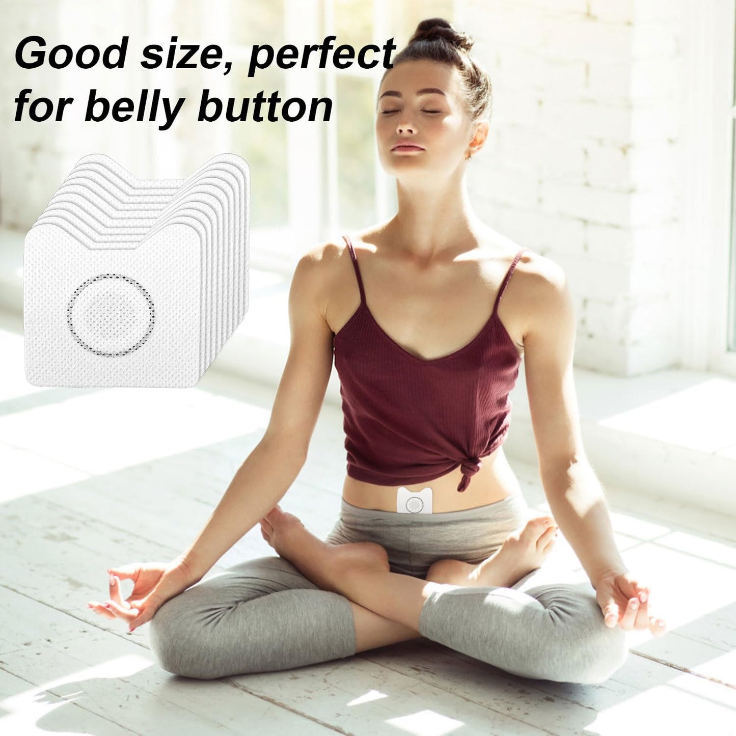 BOXOB 30片装蓖麻油贴片，自粘式护垫，防漏蓖麻油贴片，适用于肚脐关节、肩颈足部，是居家旅行的完美礼物