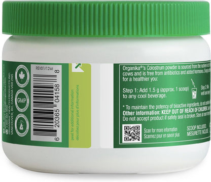 Organika 加拿大製造初乳（牛）- 免疫支持，草飼 - 150克