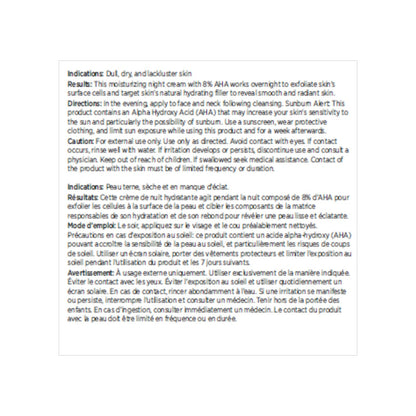 NEOSTRATA Night Repair Cream, 8% AHA for Exfoliation, Brightening, Radiance, 45g