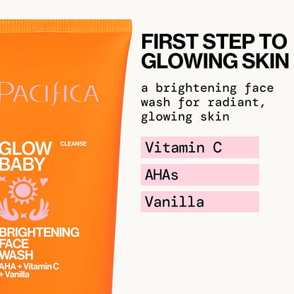 Pacifica Glow Baby Brightening Face Wash, 5 Ounce
