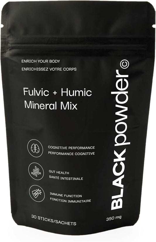Trace, BLACKpowder, Fulvic and Humic Acid Powder Blend, 30x350mg Packets