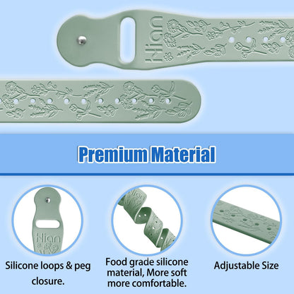 晕车腕带 防恶心指压腕带 晕船腕带 恶心腕带（2对-黑色+绿柱石）-雏菊