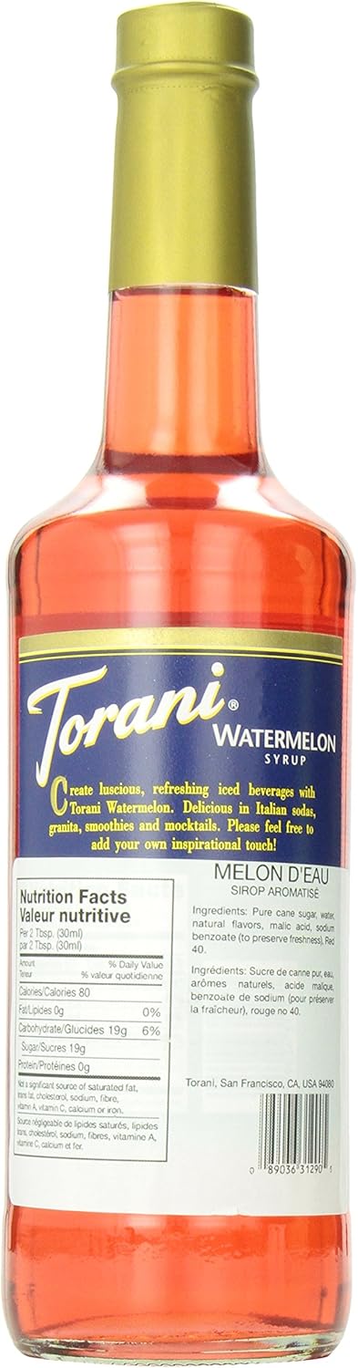 Torani 西瓜味糖浆 750 毫升