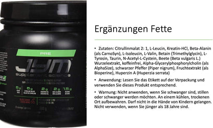 Jym Supplements Science Pre jym 20 serving - black cherry 520 Gram