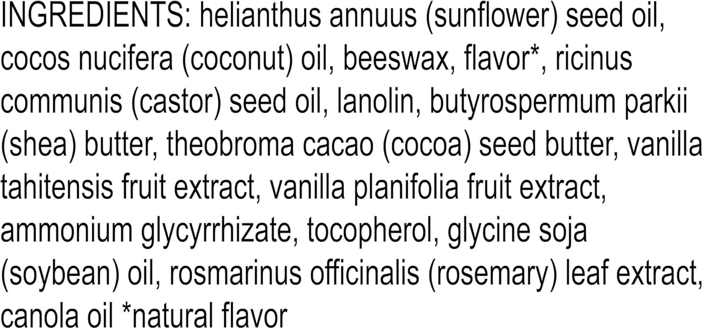 Burt's Bees 100% 天然保湿润唇膏，香草豆 - 2 支