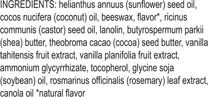 Burt's Bees 100% 天然保湿润唇膏，香草豆 - 2 支