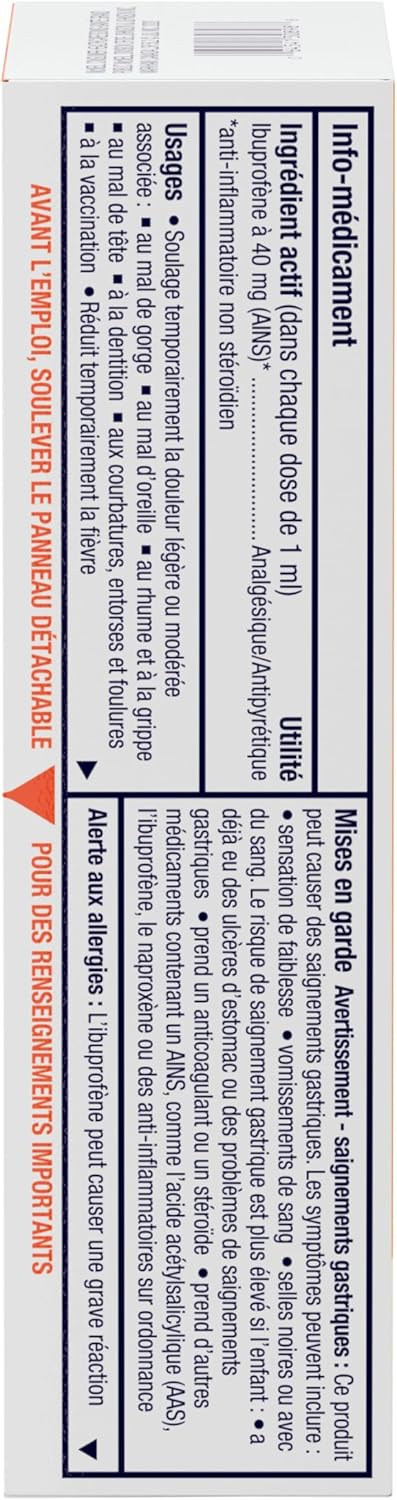 Motrin 婴儿布洛芬口服混悬液浓缩滴剂 无色素浆果味，40 毫克/毫升 30 毫升