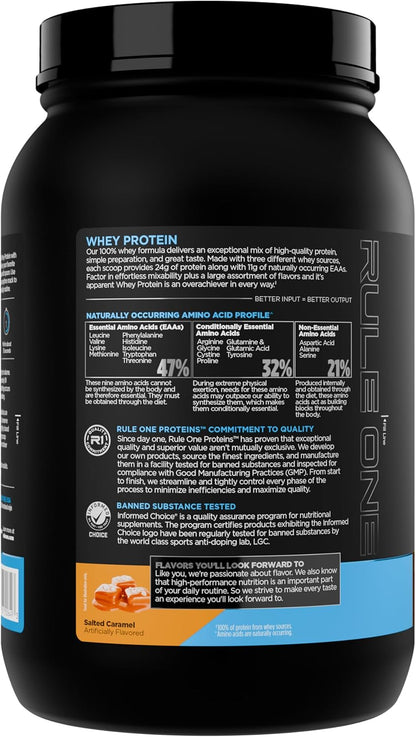 Rule 1 Whey Blend 27 serv Lightly Salted Caramel 1.99 lbs