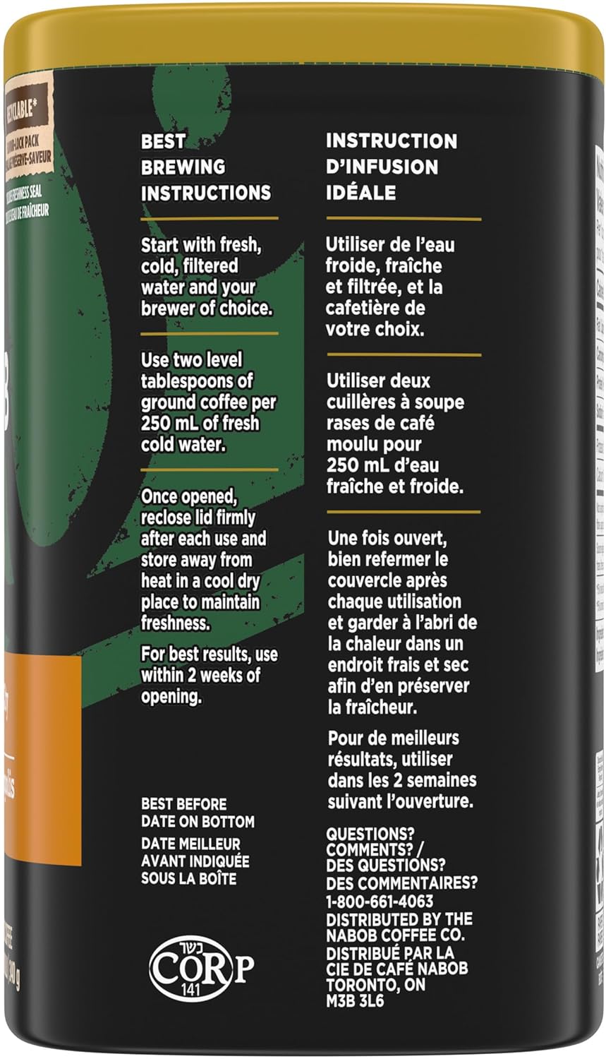 Nabob Dark Roast Full City Dark，6 支装