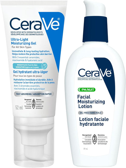 套装：超轻保湿凝胶和晚间保湿乳液