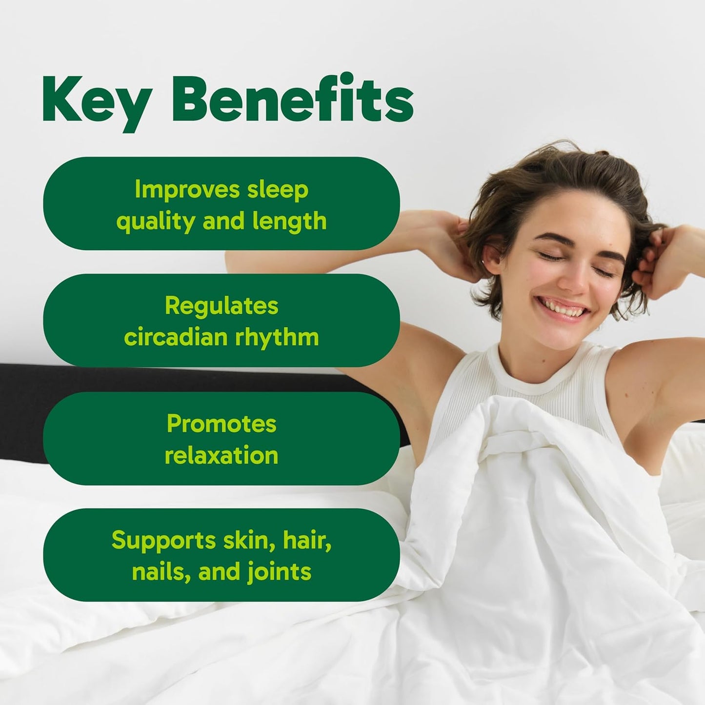 Organika 增強膠原蛋白睡眠 - 含 100 毫克 Gaba 和 3 克褪黑激素 - 深度安寧睡眠 - 250 克