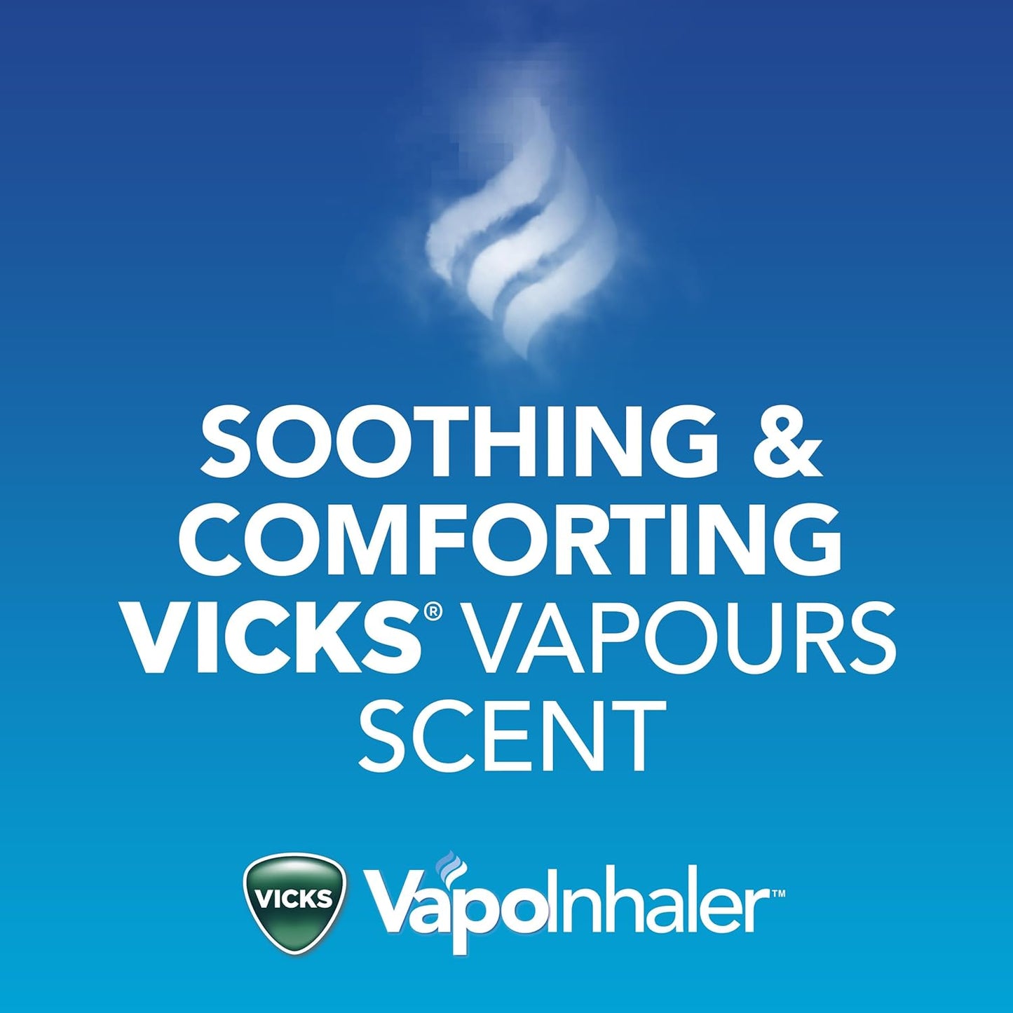 Vicks Vapoinhaler 鼻减充血剂，含舒缓蒸汽，可暂时缓解感冒引起的鼻塞，薄荷醇香味，2 包，每包 0.20 毫升