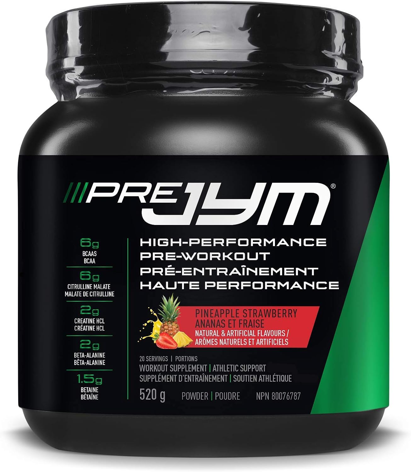 Jym Supplements Science Pre jym 20 Serving Pineapple Strawberry 520 g