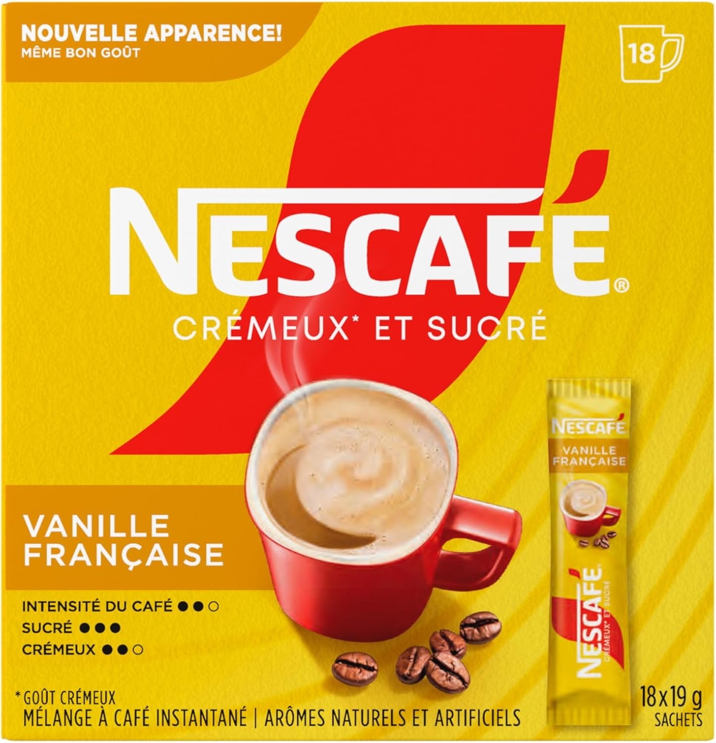 雀巢香甜奶油法式香草速溶咖啡混合盒，法式香草味，6 包