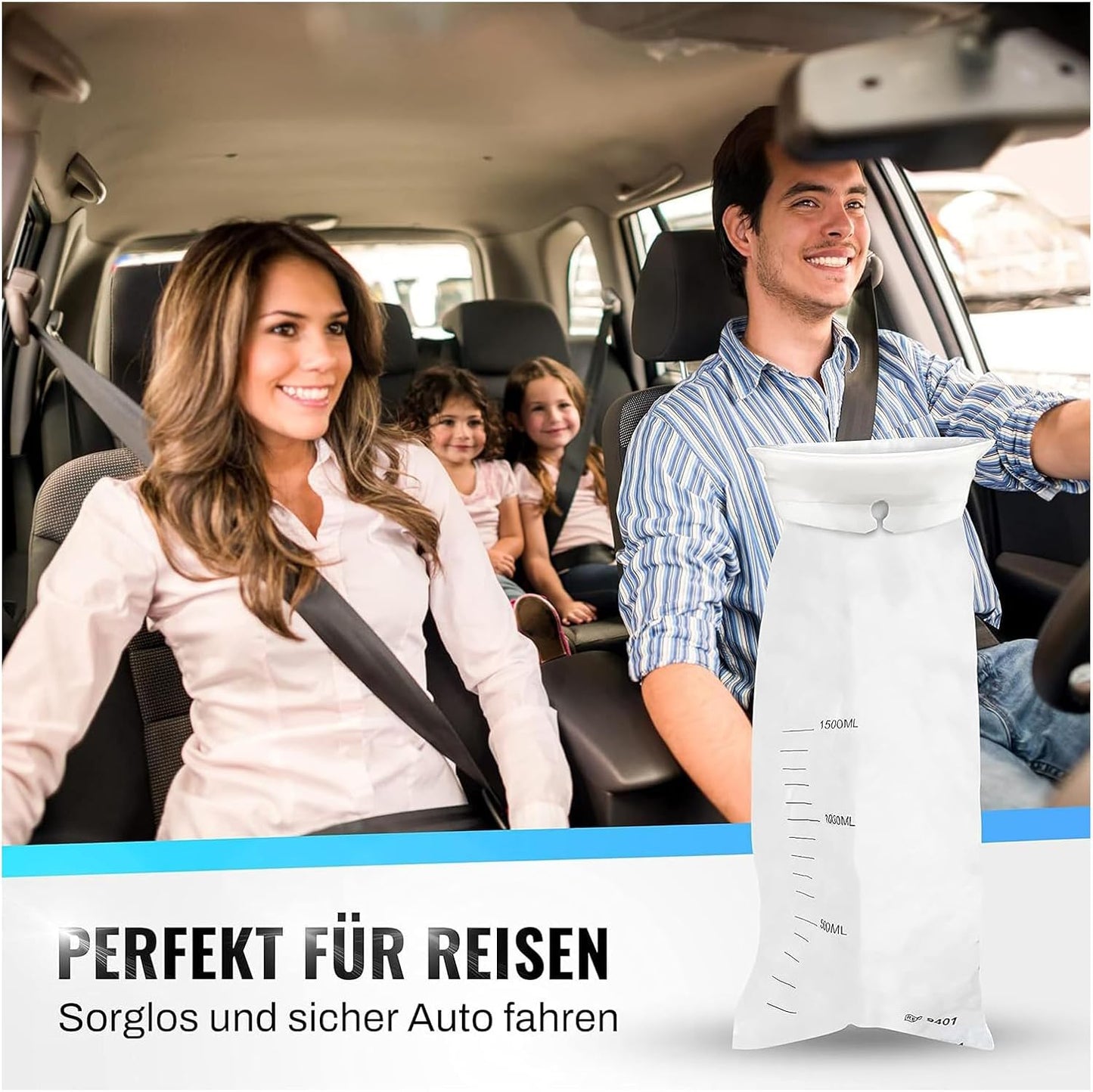 便携式呕吐袋，容量大，适合旅行晕车和孕吐，轻松收集唾液和呕吐物