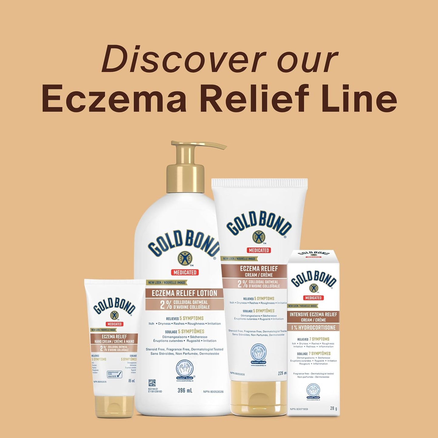 Gold Bond 药用湿疹缓解乳液，396 毫升泵瓶装，保湿润肤露，含 2% 胶体燕麦，可对抗皮疹并帮助缓解轻微皮肤刺激和瘙痒
