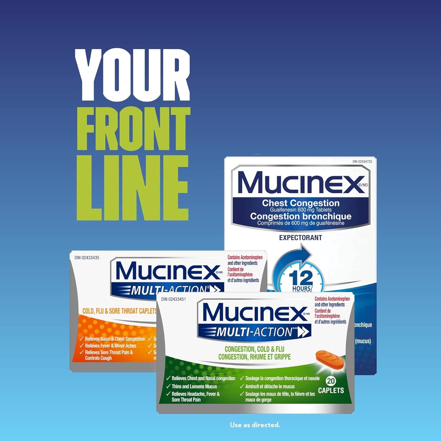 Mucinex, 胸闷，12 小时缓释双层片剂，祛痰，600 毫克，20 片