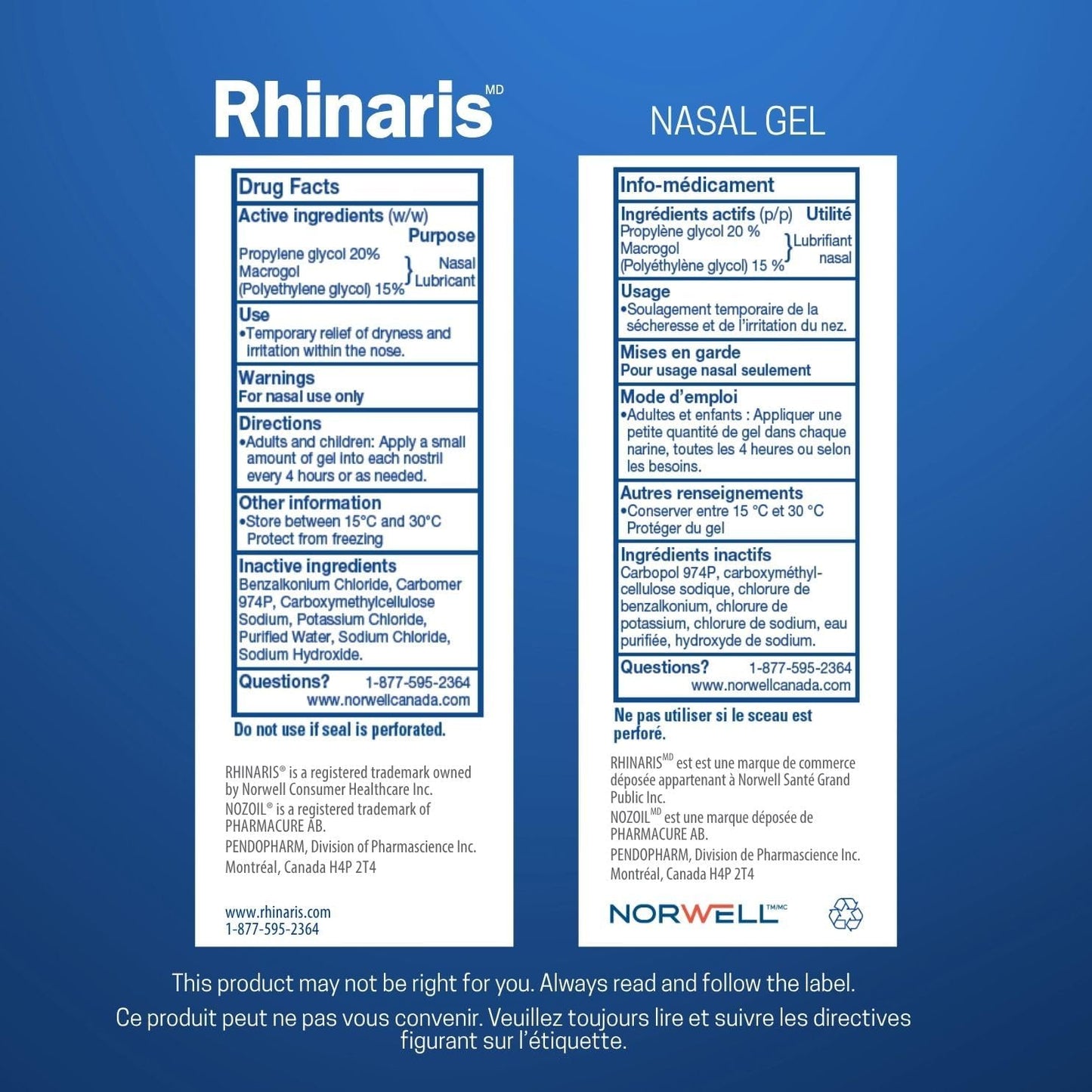 Rhinaris Nasal Gel 30g Long Lasting Relief from Nasal Dryness