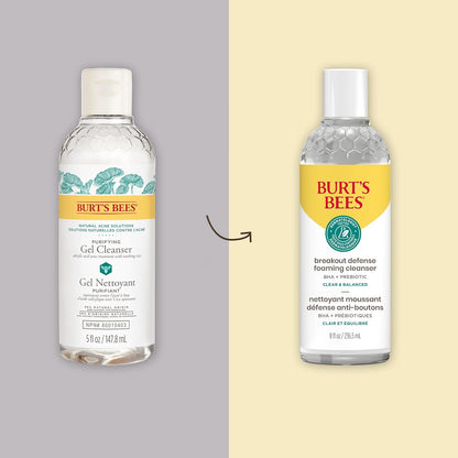 Burt’s Bees 清透平衡防痘泡沫洁面乳，236.5ml