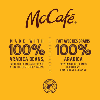 McCafe 优质中度深度烘焙脱咖啡因研磨咖啡，6x340 克，可与 Keurig 咖啡机一起使用