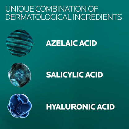 La Roche-Posay Effaclar A.Z. Gel-Cream, Lightweight Daily Moisturizer That Hydrates and Reduces Appearance of Post-Acne Marks and Signs of Aging With Azelaic, Salicylic and Hyaluronic Acids, 40ml