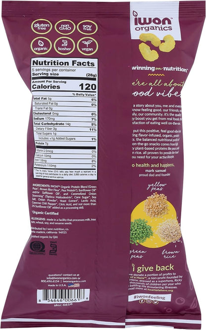 IWON Organics - 家庭装焦糖洋葱蛋白泡芙 - 12 x 142克，12个