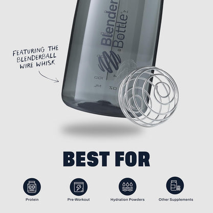 BlenderBottle SportMixer Twist Cap Tritan Grip Shaker Bottle, 28-Ounce, Teal C03213