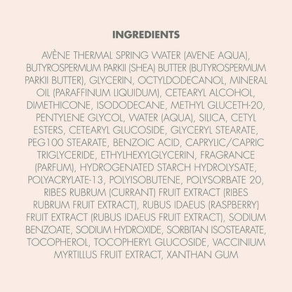 Eau Thermale Avene RICH Revitalizing Nourishing Cream, Ultra Nourishing Face Moisturizer, Red Fruit Extract, Antioxidant Protection, Non-comedogenic, 50 ml