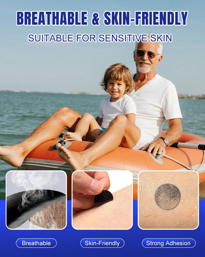 Rosmryx 36 Count Motion Sickness Patches Non-Drowsy, 72h Long-Lasting Sea Sickness Patch for Cruise, Road, Airplane, and Other Travel Essentials, Anti Nausea Patch for Kids and Adults