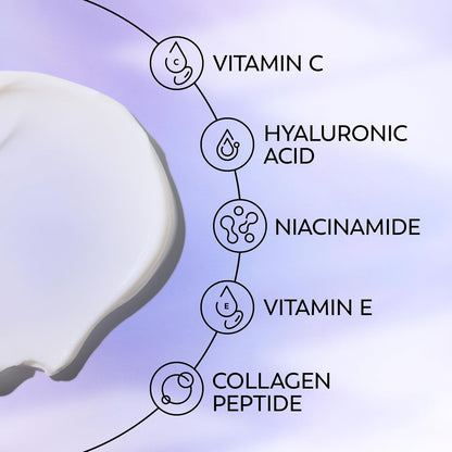 Olay Super Cream with Sunscreen SPF 30, Ultra Lightweight Face Moisturizer with Vitamin C, Hyaluronic Acid, Niacinamide, Vitamin E, and Collagen Peptide, 50 mL