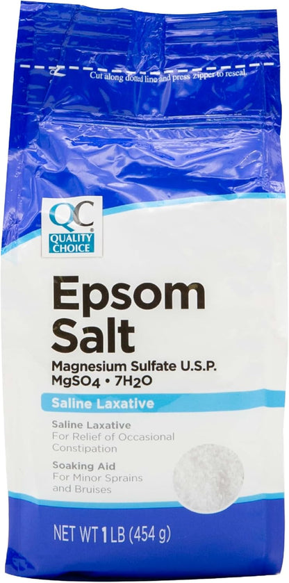 Quality Choice Epsom Salt, 1 Pound