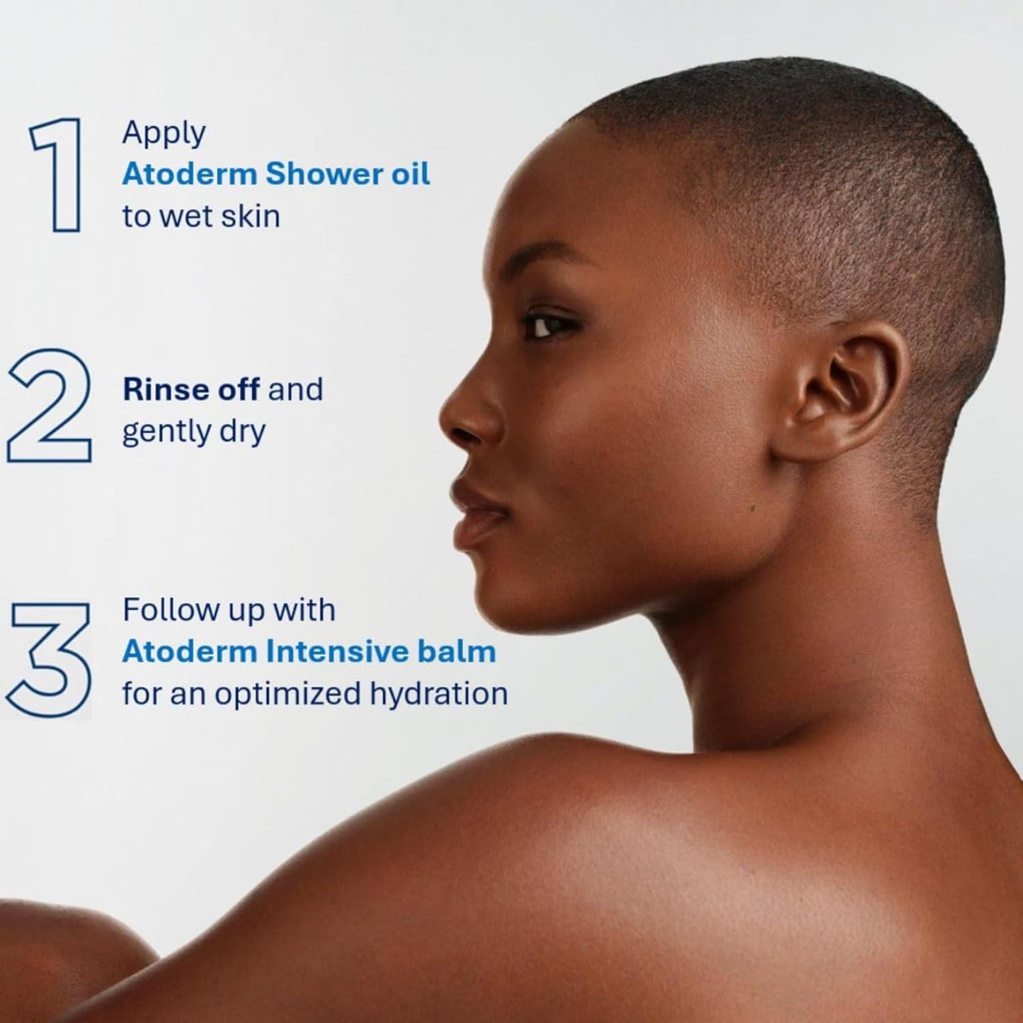 Bioderma Atoderm Shower-Oil, Cleansing-Oil For Face & Body, Nourishing Cleansing Oil For Dry to Atopic Sensitive Skin For Softer & Smooth Skin For Your Whole Family