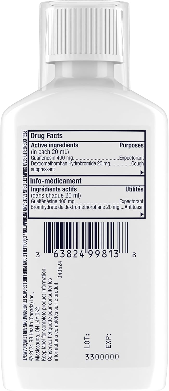 MUCINEX® MULTI-ACTION™ 干湿咳药水，180 毫升