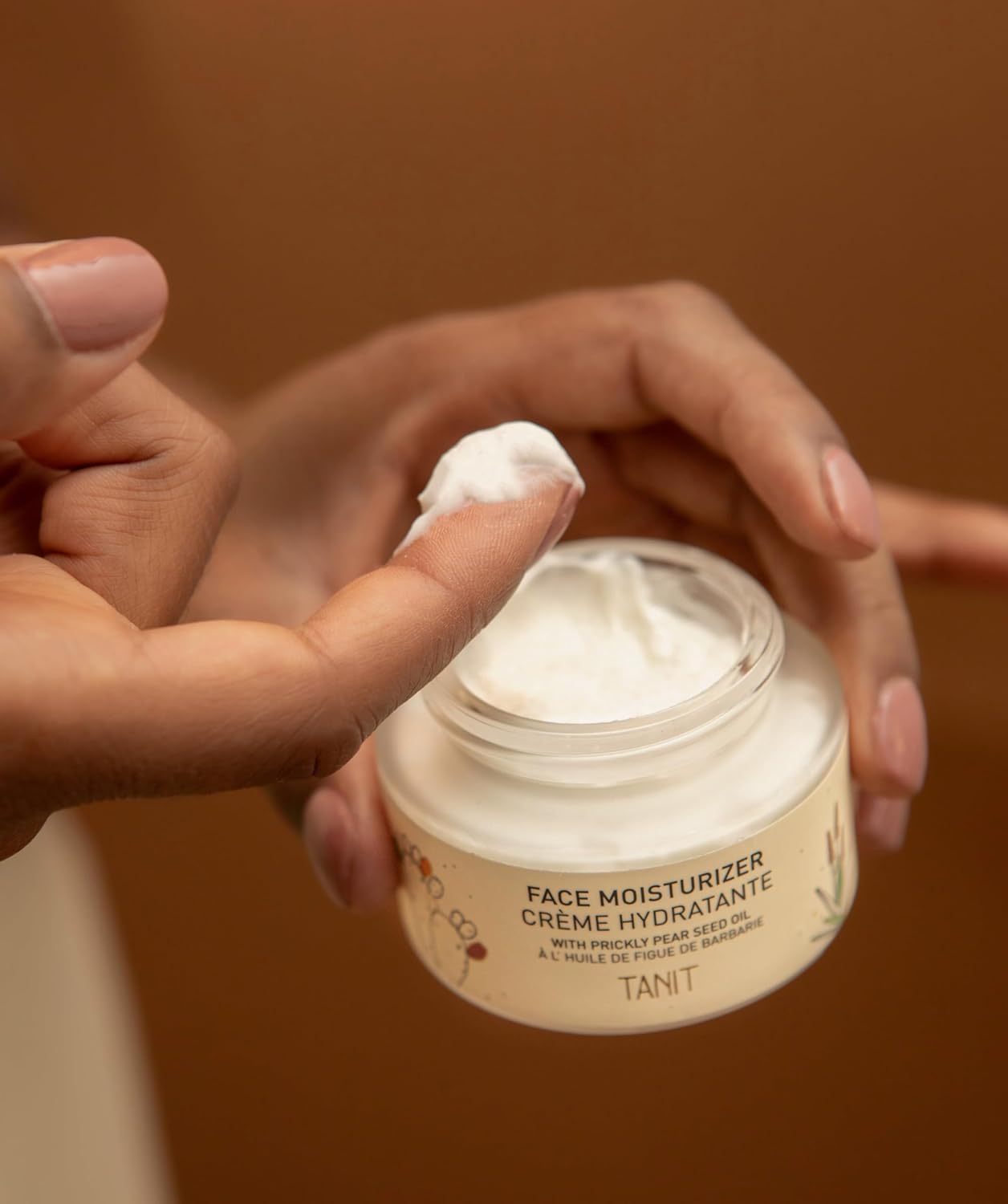 TANIT 男女平衡臉部保濕霜，含仙人掌籽油的保濕霜，適合乾性肌膚的最佳日常保濕霜，無油配方，50 克