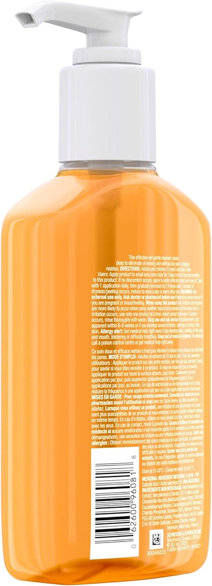 Neutrogena Oil-Free Acne Wash, Facial Cleanser with 2% Salicylic Acid Acne Treatment, Daily Oil-Free Acne Face Wash for Acne-Prone Skin with Salicylic Acid, 269mL