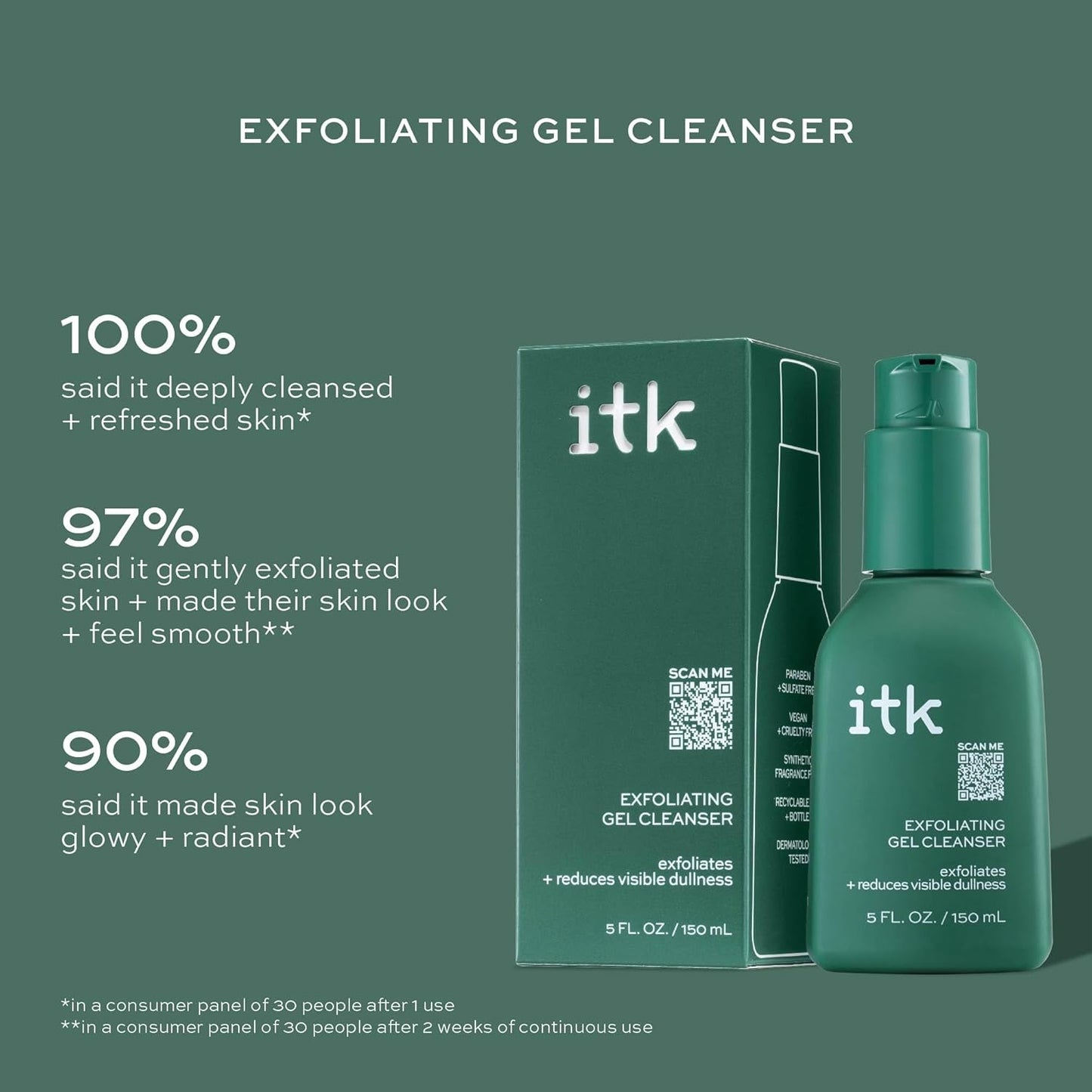 ITK Exfoliating Gel Cleanser Cleanser Women 5 oz