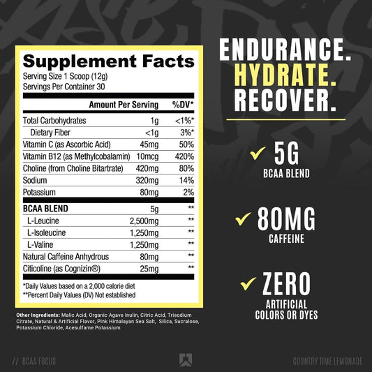Ryse BCAA Focus - Country Time Lemonade 30 Servings