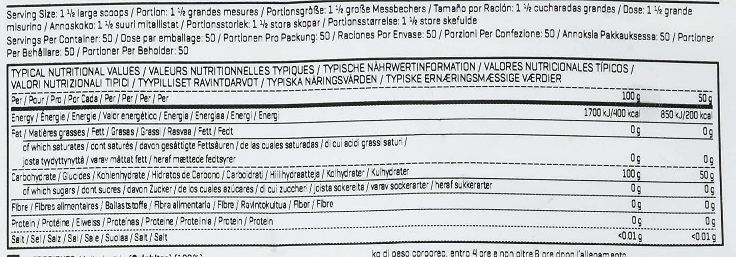Myprotein 麥芽糊精 2500g 無味
