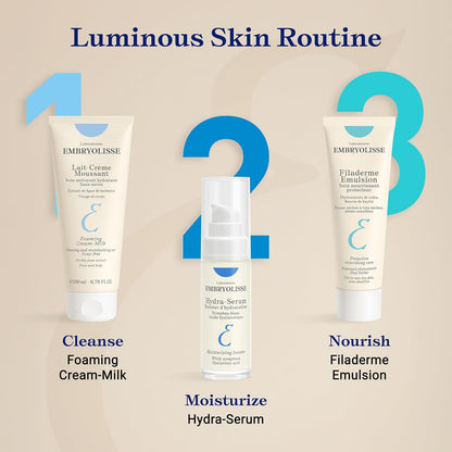 Embryolisse Radiant Complexion Cream. Hybrid Makeup & Face Moisturizer with Hyaluronic Acid & Shea Butter. Illuminating Care for Glowing Skin - 30ml