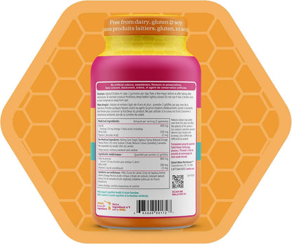 Honibe Omega 3 Gummies for Kids and Adults | Made in Canada | Supports Brain Health | Trusted Source of Omega-3 EPA & DHA Vitamins | Sustainably Sourced Fish Oil | No Fishy Taste | Omega 3 Fatty Acids | 60 Gummies