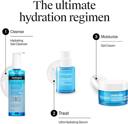 Neutrogena Fragrance Free Hydro Boost Gel Cream for Extra Dry Skin, Hyaluronic Acid Face Moisturizer for Extra-Dry Skin, Sensitive & Acne-Prone Skin Provides Long Lasting Hydration, Non-Comedogenic, 50ml