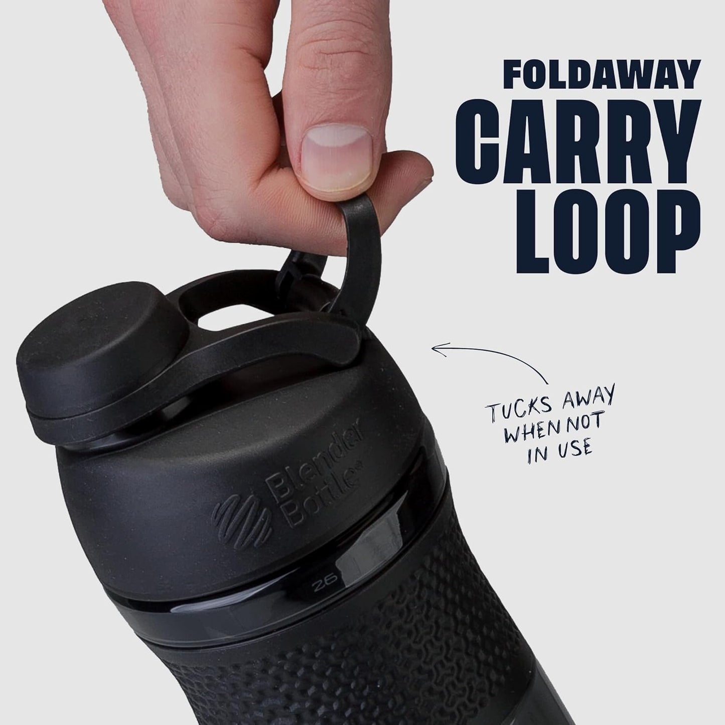 BlenderBottle SportMixer Twist Cap Tritan Grip Shaker Bottle, 28-Ounce, Teal C03213