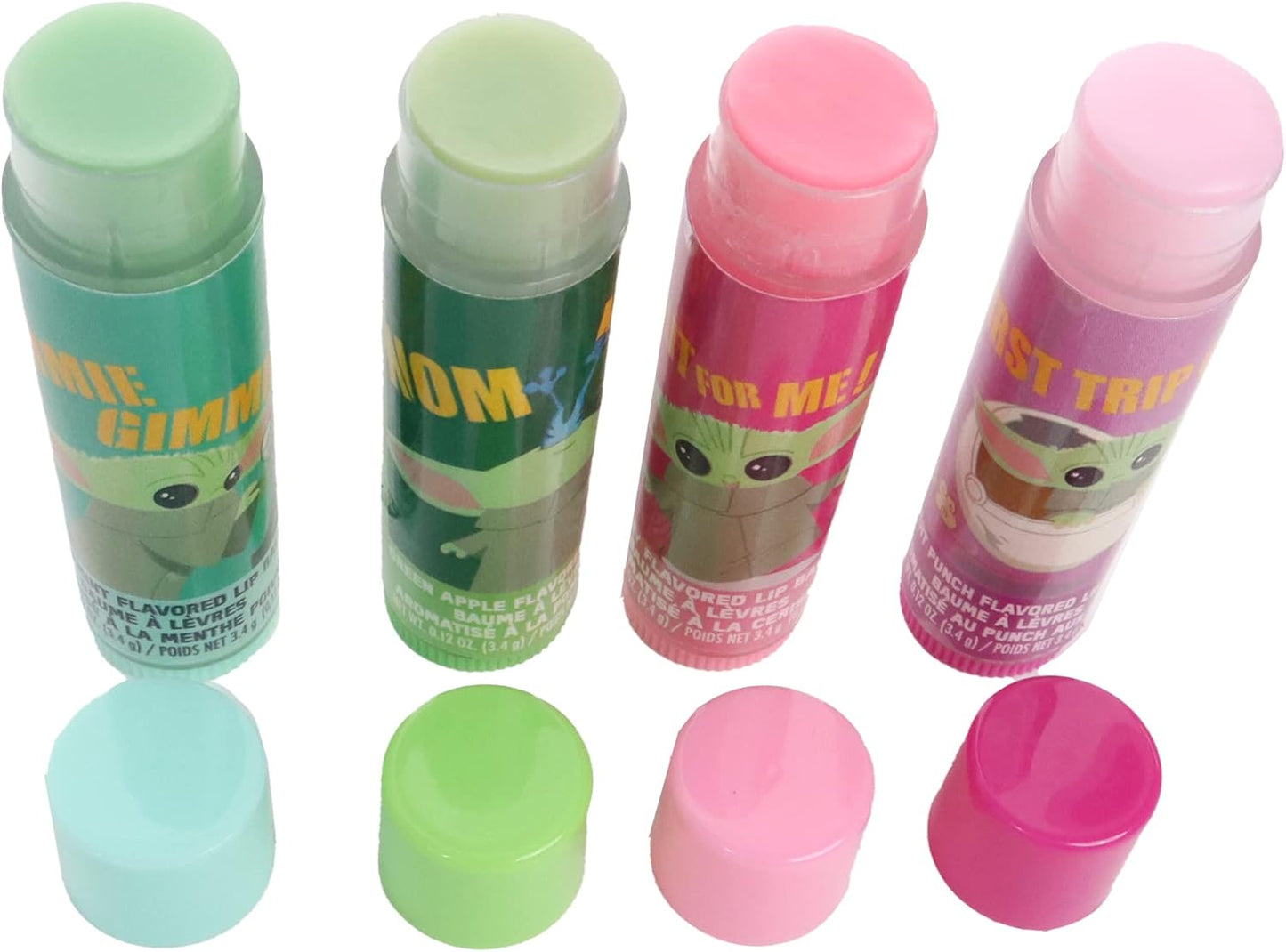 Taste Beauty 曼達洛人潤唇膏（4 支裝）- 甜美、保濕、多色、4 支裝