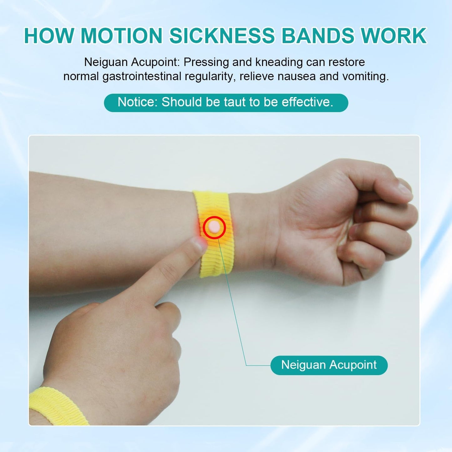 ifory 5 对晕车带和 10 片防水晕车贴，不瞌睡，旅行必备，适用于游轮、轮船、汽车和飞机