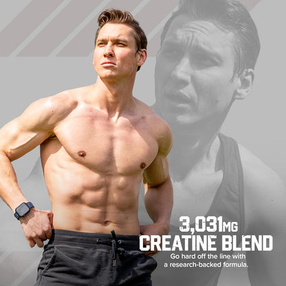 Six Star X3 Creatine Monohydrate Capsules - Pre & Post Workout Creatine Blend with Amino Acids for Men & Women - Muscle Builder, Muscle Recovery & Energy Boosting Supplement - 60 Count