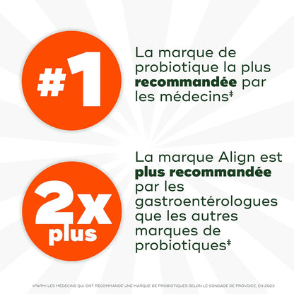 Align 肠道健康与免疫益生元 + 益生菌软糖，男女适用，有助于维持身体健康和免疫功能，柑橘味，50 粒