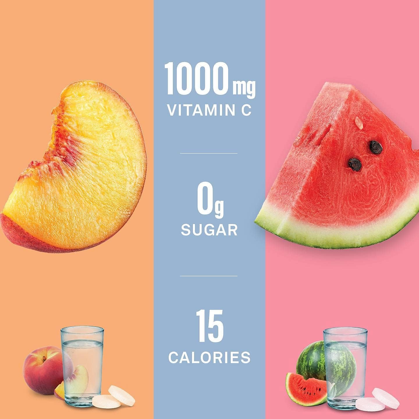 Organika Instant C、D、鋅泡騰片 - 桃子味 - 免疫支持 - 單管 x 10 片